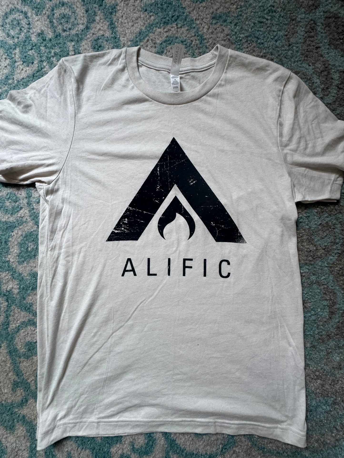 Alific Logo - T Shirt - (Heather Cement)