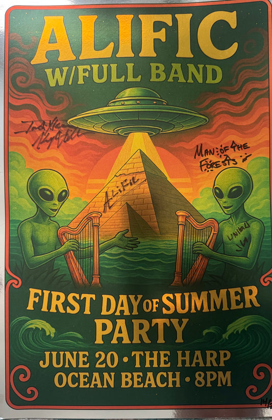 Alific Live at The Harp - Foil Concert Poster - SIGNED