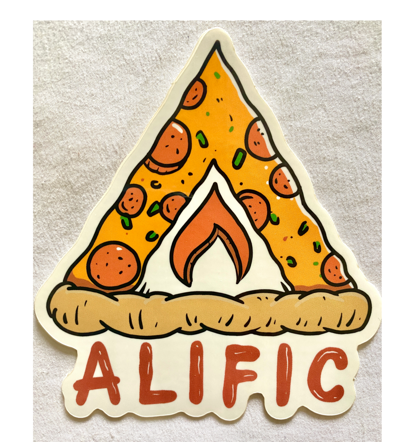 (d) Pizza Stickers - Alific LOGO