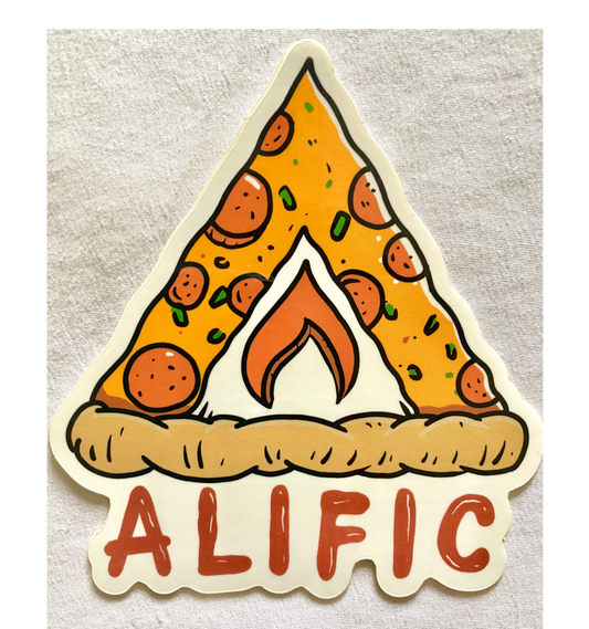 (d) Pizza Stickers - Alific LOGO