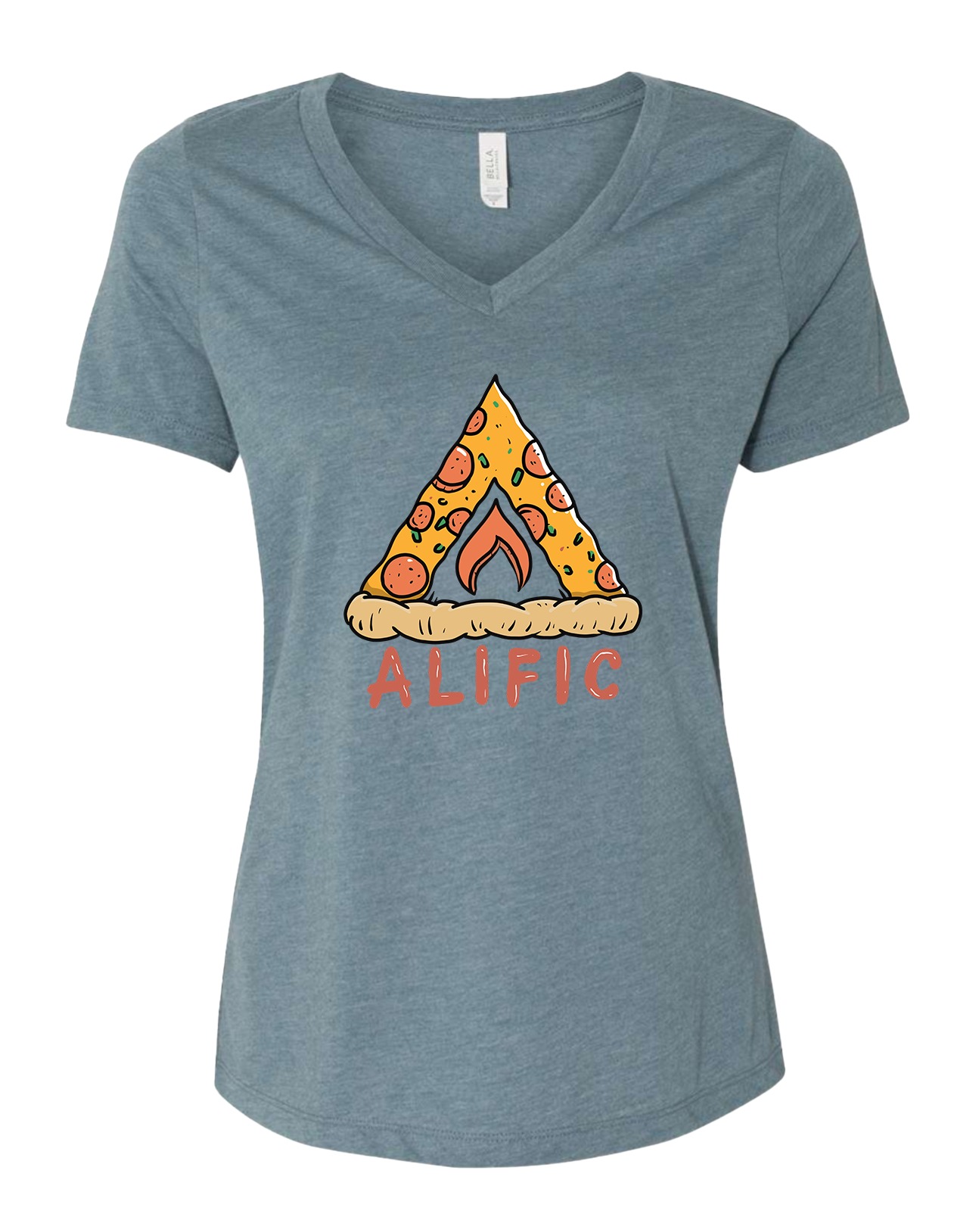 (c) NEW - Alific PIZZA LOGO T-Shirt (Womens)